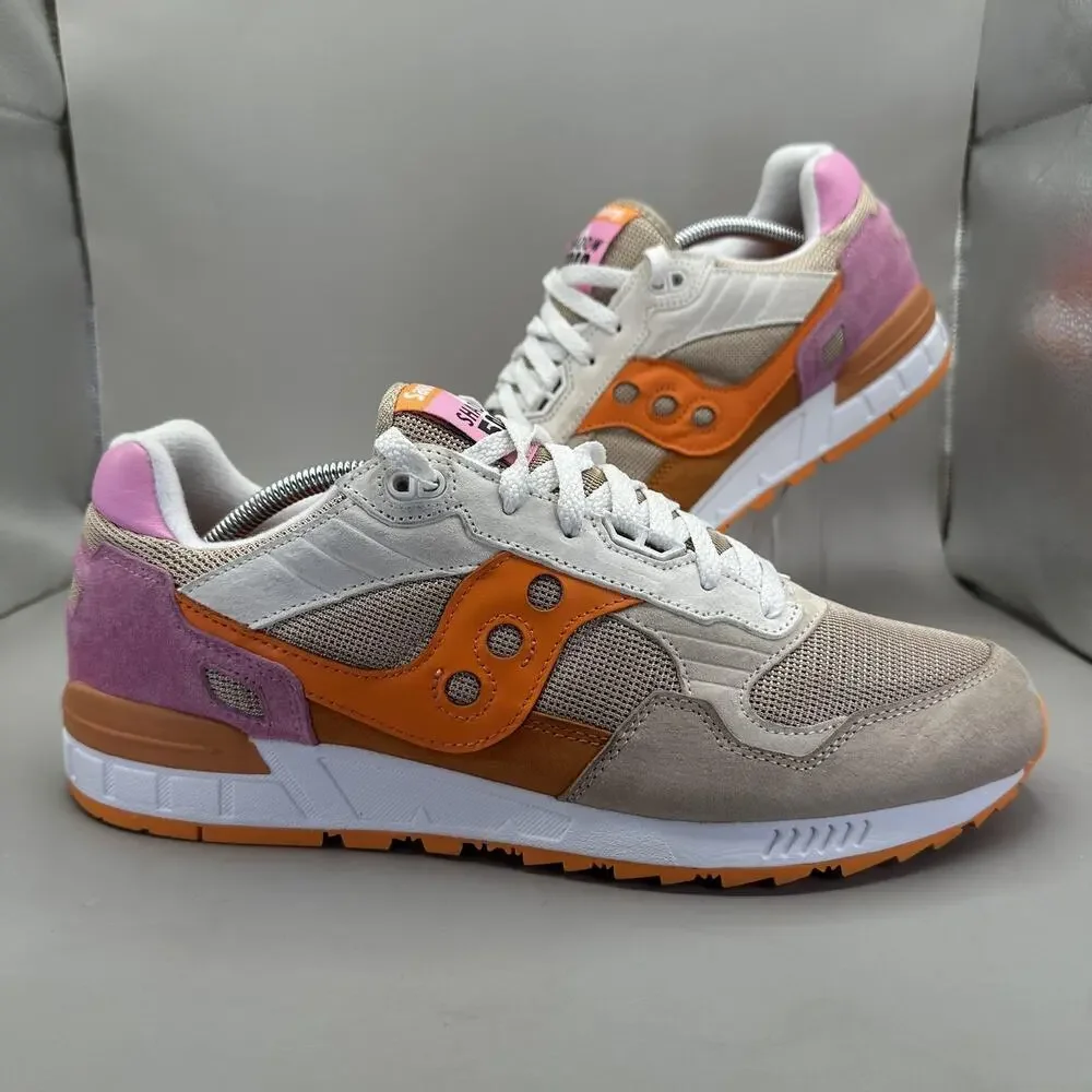 Saucony Shadow 5000 Shoes Mens 12 US Brown Orange Suede Mesh Sneakers ST0665-20